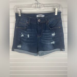 Blue Savvy Dark Wash Denim Ripped Jeans Size 11/30 Women’s GUC